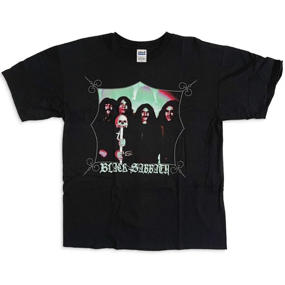 Vintage Black Sabbath Band Photo / Rune Cross Back - Picture 1 of 8